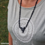 Collier Loup Obsidienne