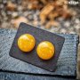 Boucles d'oreilles Puce Jade jaune