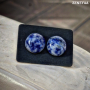 Boucles d'oreilles Puce Sodalite