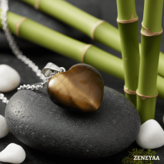 Pendentif Coeur Œil de tigre