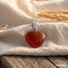 Pendentif Coeur Cornaline