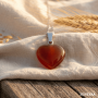 Pendentif Coeur Cornaline