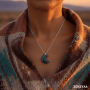 Pendentif Lune Sodalite