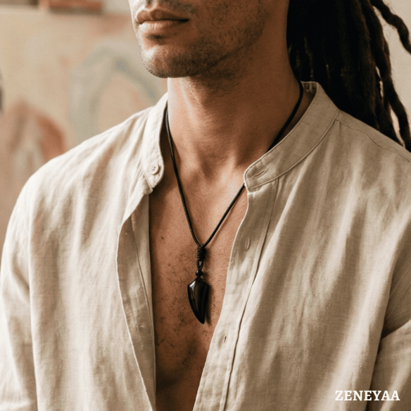 Pendentif Naos Obsidienne