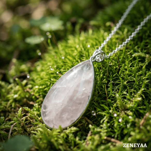 Pendentif Nova Quartz rose