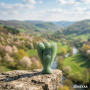 Ange Aventurine verte
