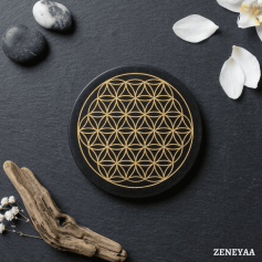 Plaque Fleur de vie Onyx