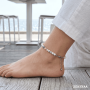 Bracelet de Cheville Nina Aventurine rose