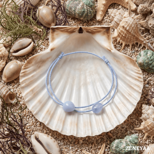 Bracelet de Cheville Océane Calcédoine