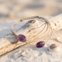 Bracelet de Cheville Océane Améthyste