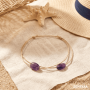 Bracelet de Cheville Océane Améthyste