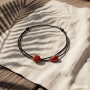 Bracelet de Cheville Océane Jaspe rouge