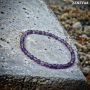 Bracelet 4mm Améthyste mat