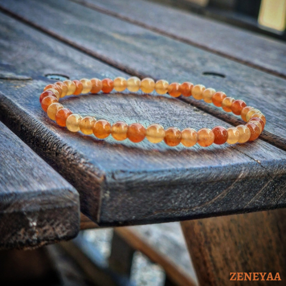 Bracelet 4mm Aventurine orange