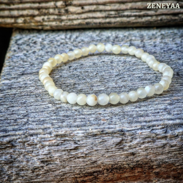 Bracelet 4mm Calcite jaune