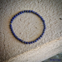 Bracelet 4mm Lapis lazuli