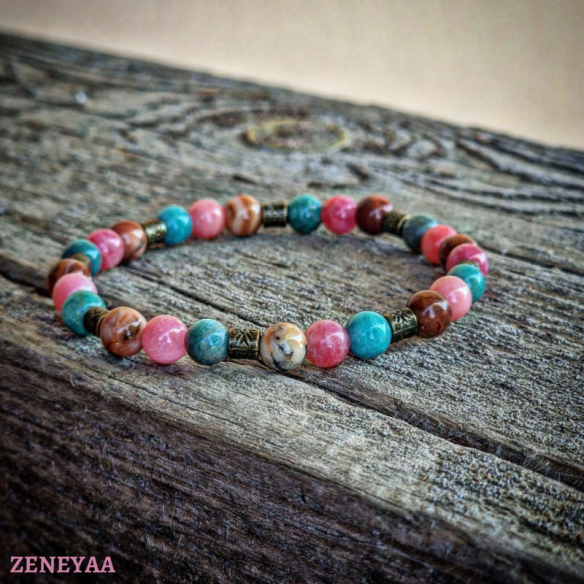 Bracelet Etna Amazonite russe
