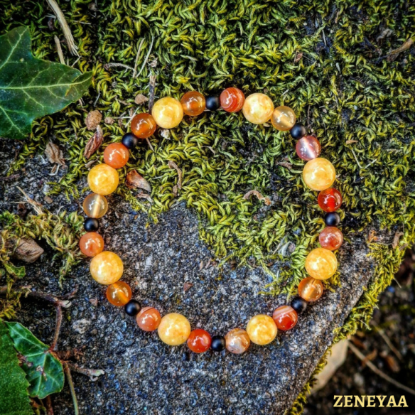 Bracelet Thaïs Jade jaune