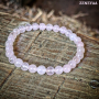Bracelet 6mm Quartz rose