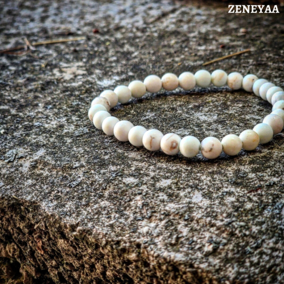 Bracelet 6mm Magnésite