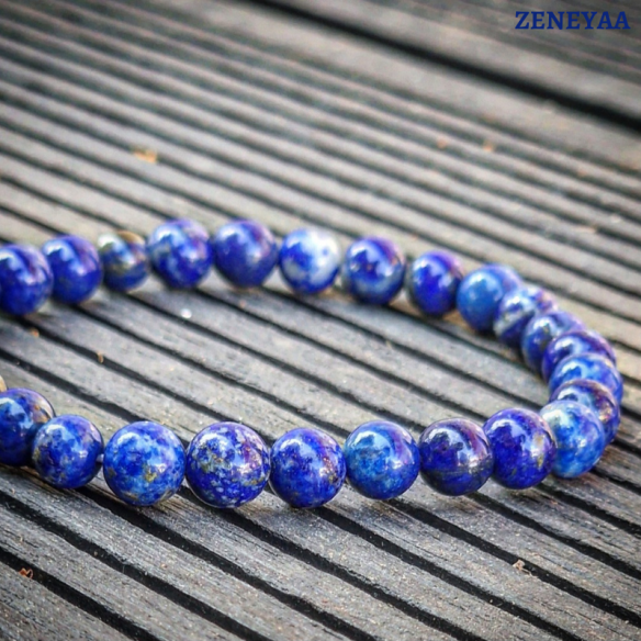Bracelet 6mm Lapis lazuli