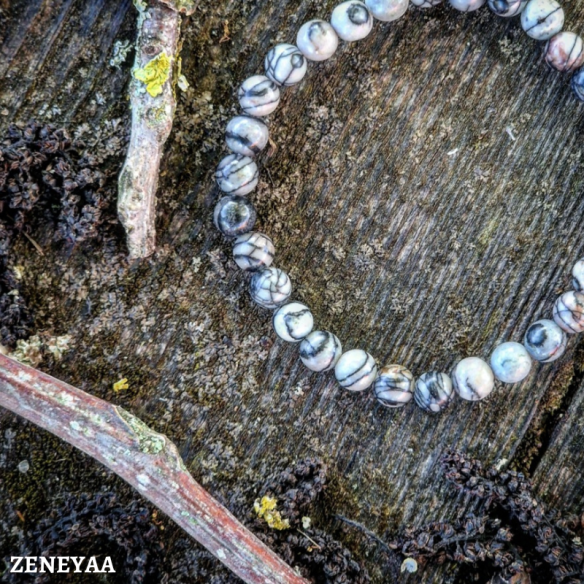 Bracelet 6mm Jaspe palmé