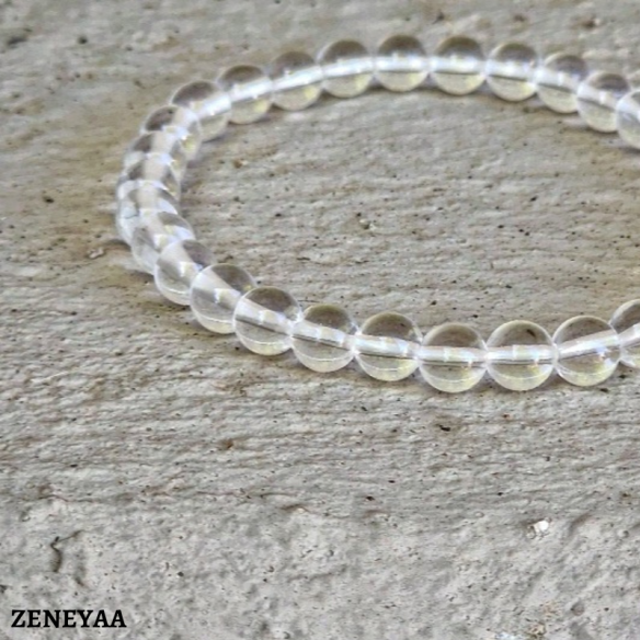 Bracelet 6mm Cristal de roche