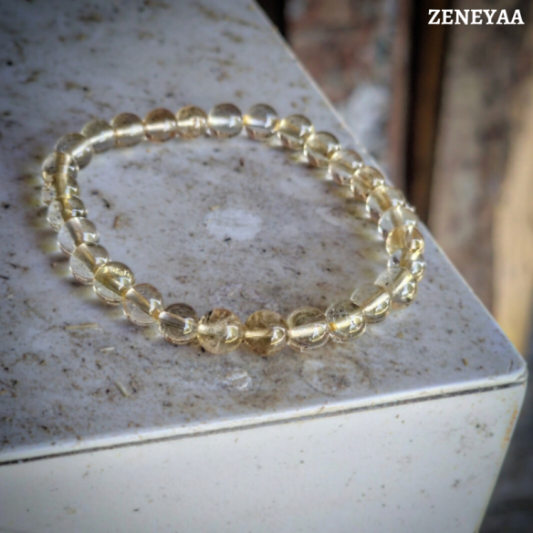 Bracelet 6mm Citrine