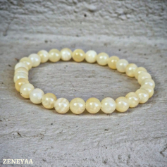 Bracelet 6mm Calcite jaune Bracelet 6mm Calcite jaune