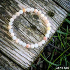 Bracelet 6mm Aventurine rose mat Bracelet 6mm Aventurine...