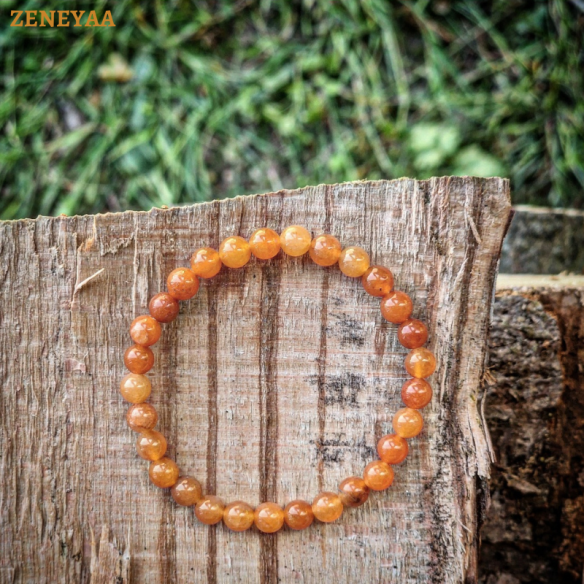 Bracelet 6mm Aventurine orange