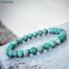 Bracelet 6mm Amazonite russe Bracelet 6mm Amazonite russe