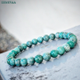 Bracelet 6mm Amazonite russe