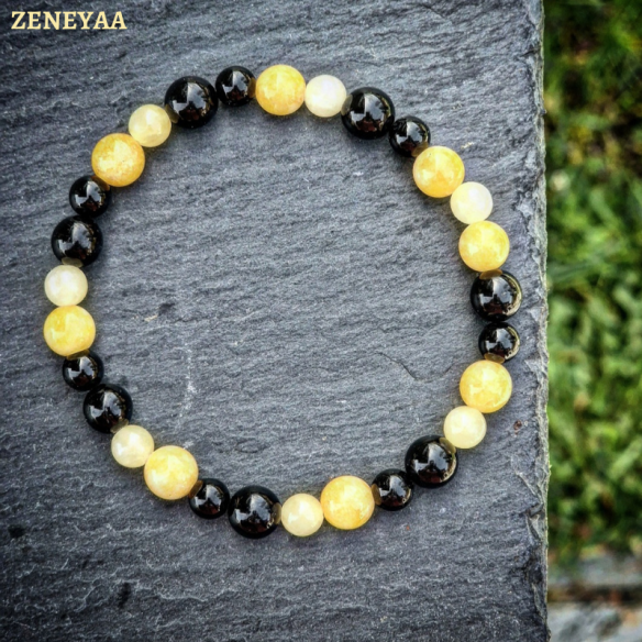 Bracelet Néo Jade jaune