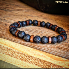 Bracelet Taïga Pierre de lave