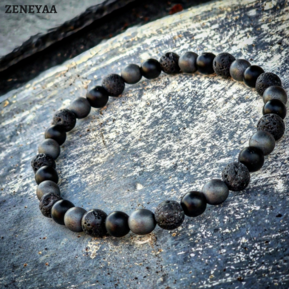 Bracelet Saïco Onyx mat