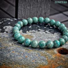 Bracelet 8mm Amazonite russe Bracelet 8mm Amazonite russe