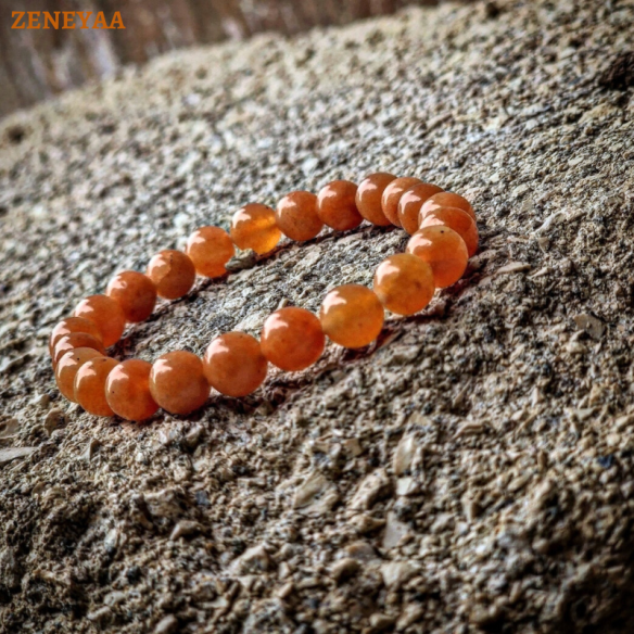 Bracelet 8mm Aventurine orange