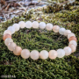 Bracelet 8mm Aventurine rose mat