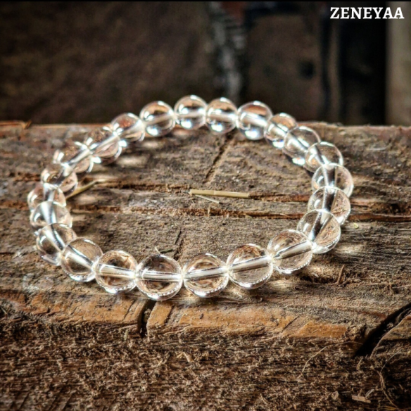 Bracelet 8mm Cristal de roche