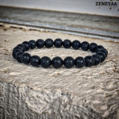 Bracelet 8mm Pierre de lave Bracelet 8mm Pierre de lave