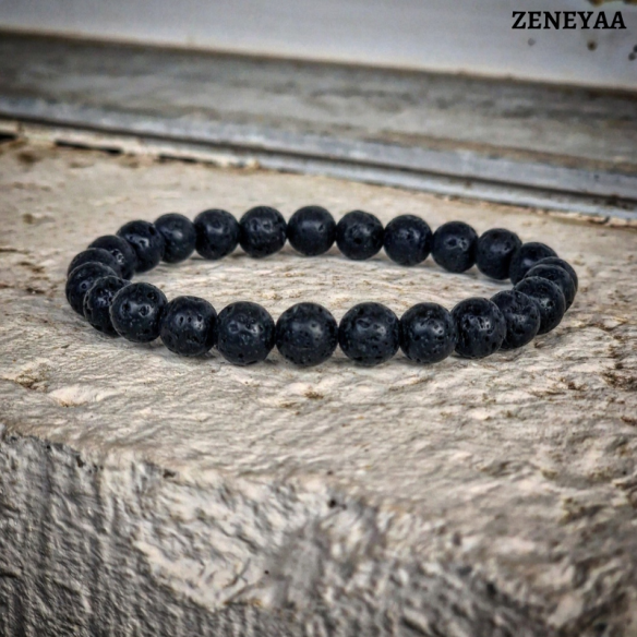 Bracelet 8mm Pierre de lave