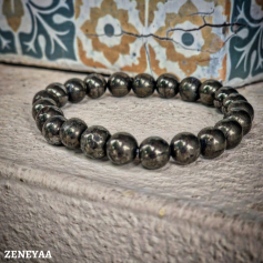 Bracelet 8mm Pyrite Bracelet 8mm Pyrite