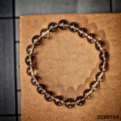 Bracelet 8mm Quartz fumé Bracelet 8mm Quartz fumé