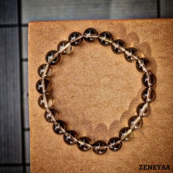 Bracelet 8mm Quartz fumé