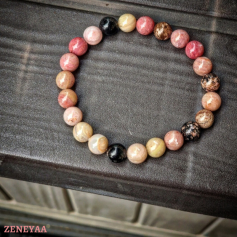 Bracelet 8mm Rhodonite Bracelet 8mm Rhodonite