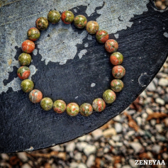 Bracelet 8mm Unakite Bracelet 8mm Unakite