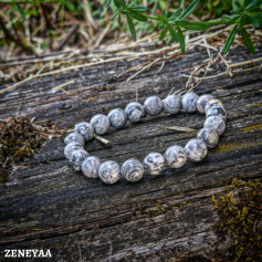 Bracelet 8mm Jaspe grise Bracelet 8mm Jaspe grise