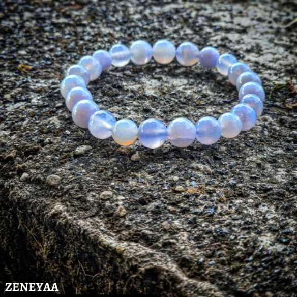 Bracelet 8mm Calcédoine