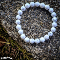 Bracelet 8mm Howlite Bracelet 8mm Howlite